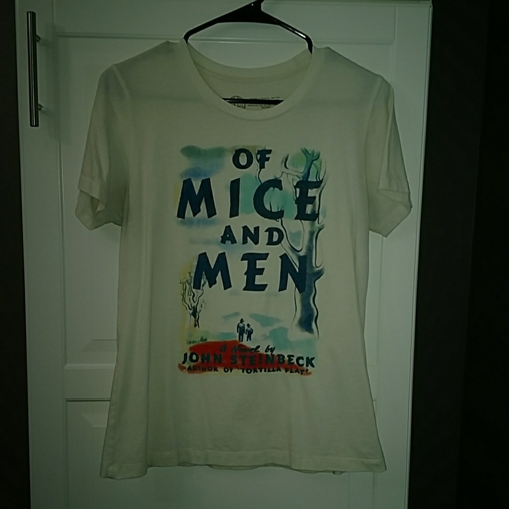 Out of Print Literary tee. Of Mice and Men